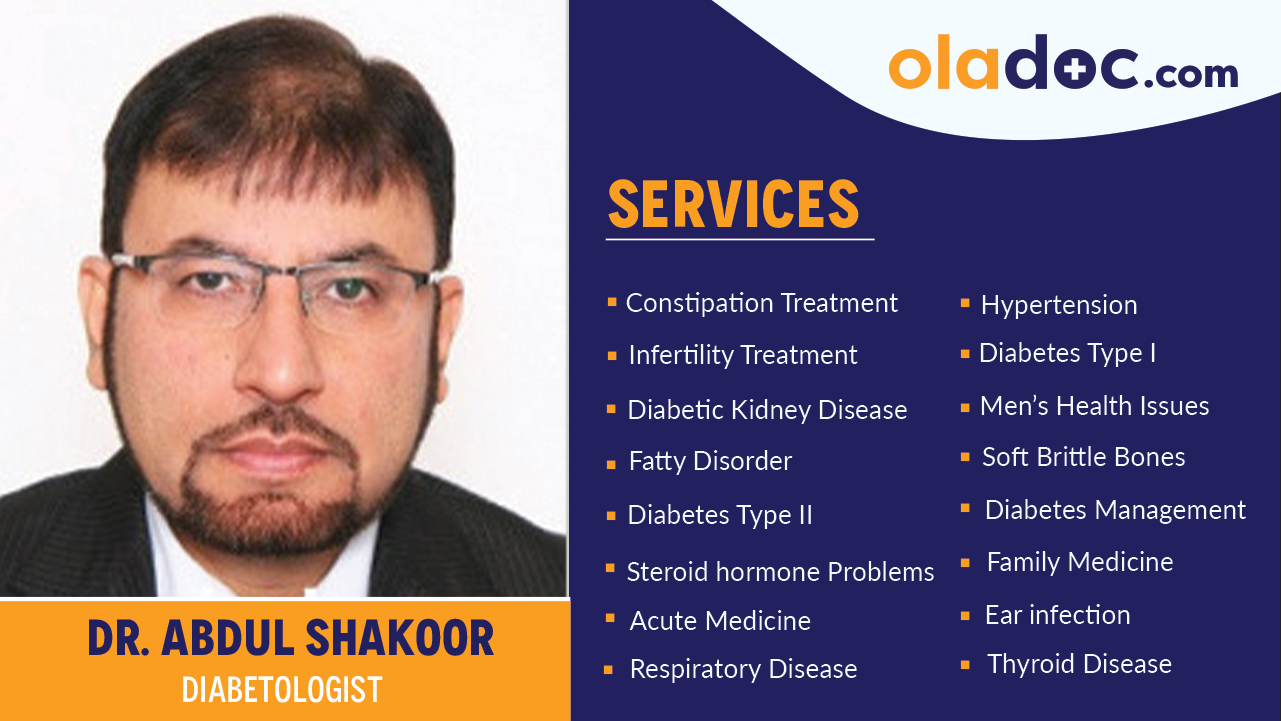 Services provided by Dr. Abdul Shakoor